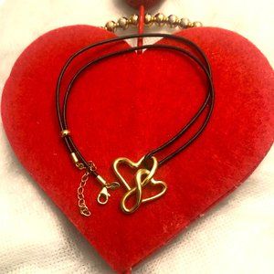 HAPPY HEARTS 14K Yellow Gold Charm Pendant Exclusively Designed For Fortunoff